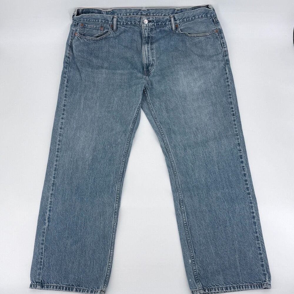 Levi’s 559 Relaxed Straight Jeans 44x32 Blue Denim Worn Look